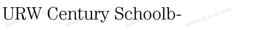 URW Century Schoolb字体转换